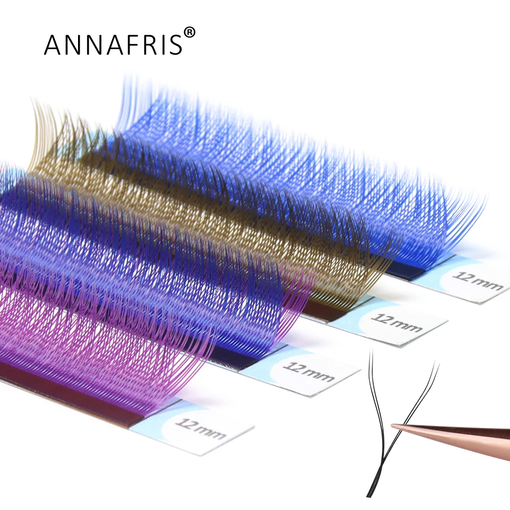 Eyelash Extension Yy - ANNAFRIS C/D Curl YY Lashes Color