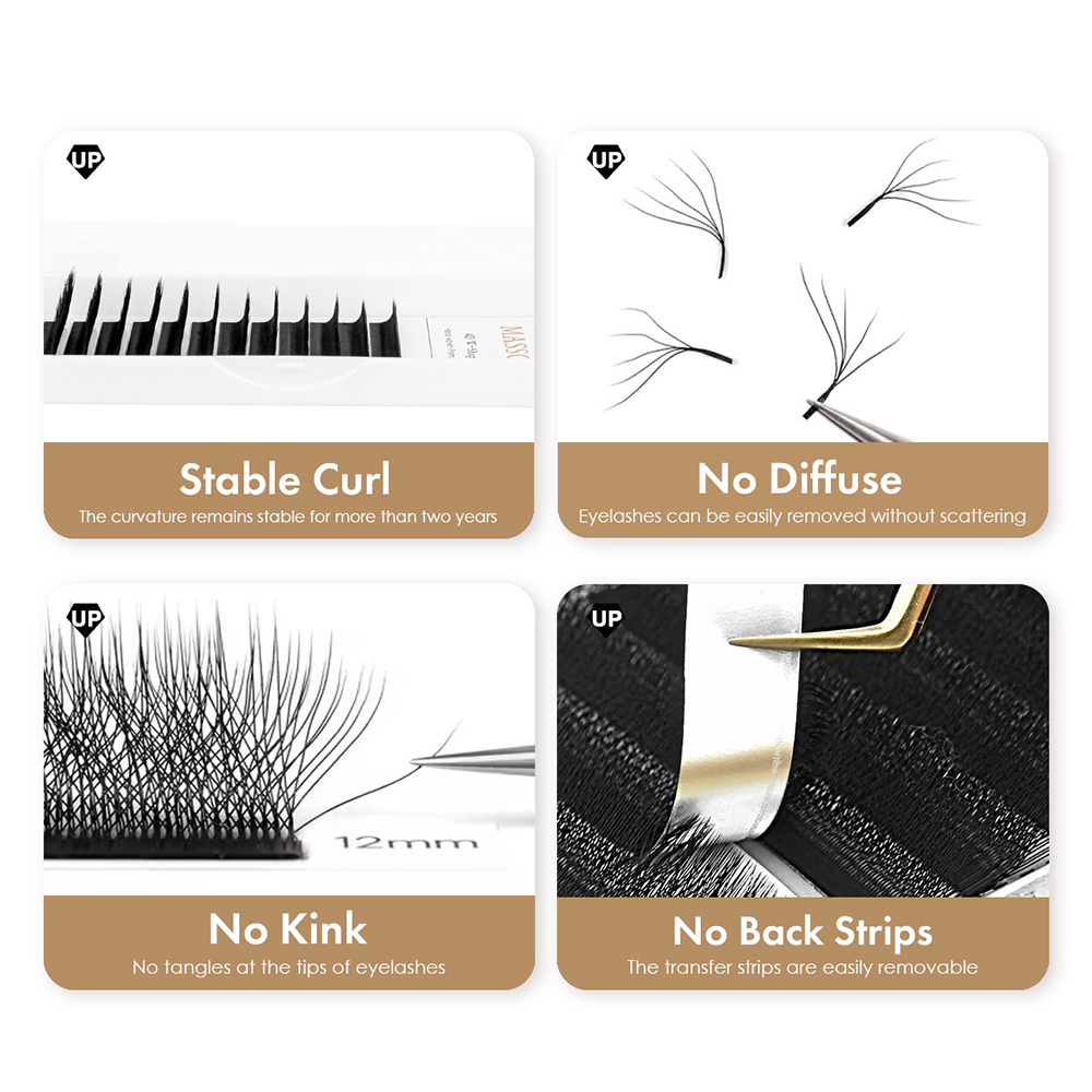 MASSCAKU YY/3D/4D/5D/6D pestañ - Eyelash Extension Yy reseña y precio