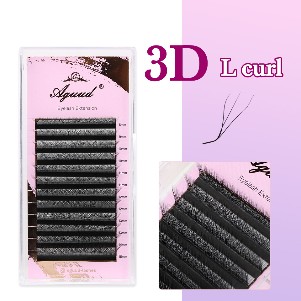 Pestañas AGUUD en forma de L,  - Eyelash Extension Yy reseña y precio